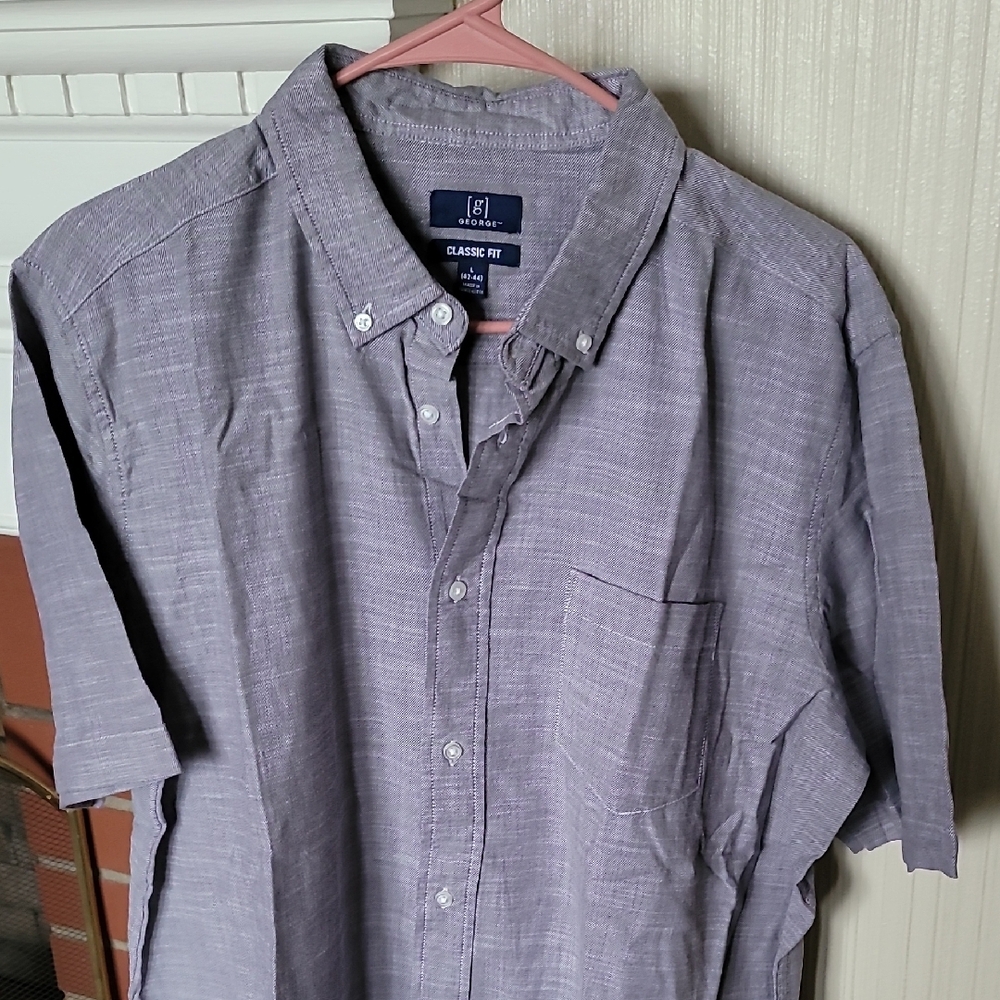 George Men's Classic Fit Shirt in Lavender